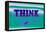 Think, Purple and Green-null-Framed Stretched Canvas