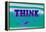 Think, Purple and Green-null-Framed Stretched Canvas