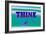 Think, Purple and Green-null-Framed Art Print