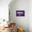 Think, Purple-null-Mounted Art Print displayed on a wall