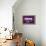 Think, Purple-null-Framed Stretched Canvas displayed on a wall