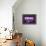 Think, Purple-null-Framed Stretched Canvas displayed on a wall