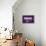 Think, Purple-null-Framed Stretched Canvas displayed on a wall