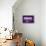 Think, Purple-null-Framed Stretched Canvas displayed on a wall