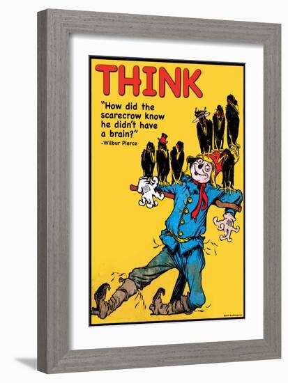 Think-Wilbur Pierce-Framed Art Print