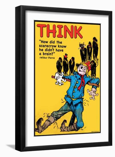 Think-Wilbur Pierce-Framed Art Print