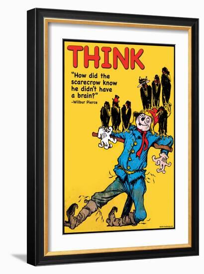 Think-Wilbur Pierce-Framed Art Print