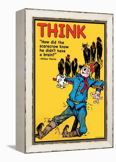 Think-Wilbur Pierce-Framed Stretched Canvas