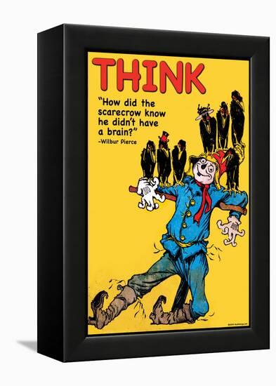 Think-Wilbur Pierce-Framed Stretched Canvas