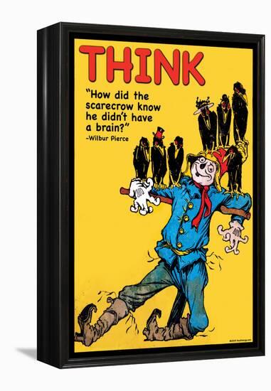 Think-Wilbur Pierce-Framed Stretched Canvas