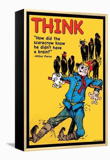 Think-Wilbur Pierce-Framed Stretched Canvas