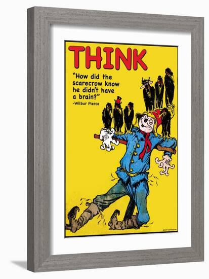 Think-Wilbur Pierce-Framed Art Print