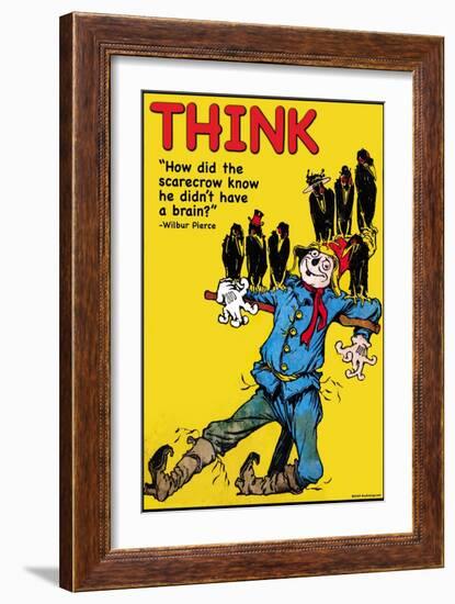 Think-Wilbur Pierce-Framed Art Print