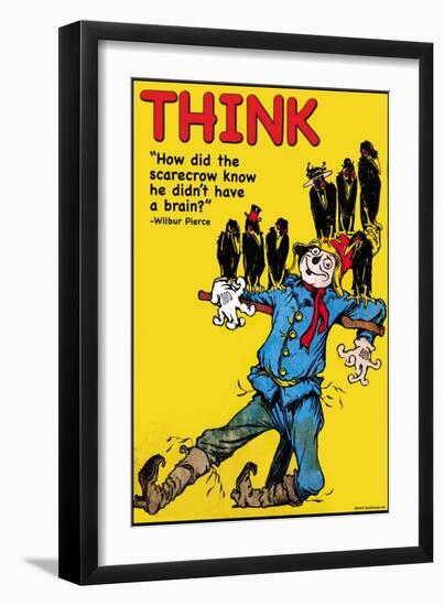 Think-Wilbur Pierce-Framed Art Print