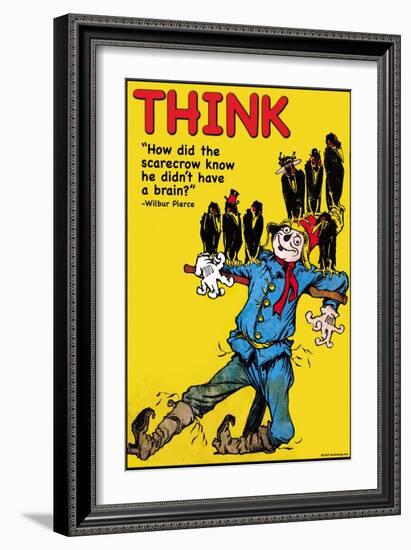 Think-Wilbur Pierce-Framed Art Print