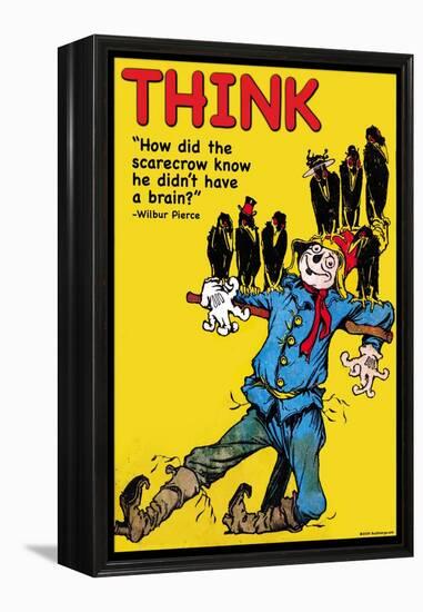 Think-Wilbur Pierce-Framed Stretched Canvas