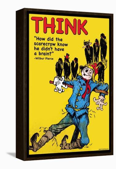 Think-Wilbur Pierce-Framed Stretched Canvas