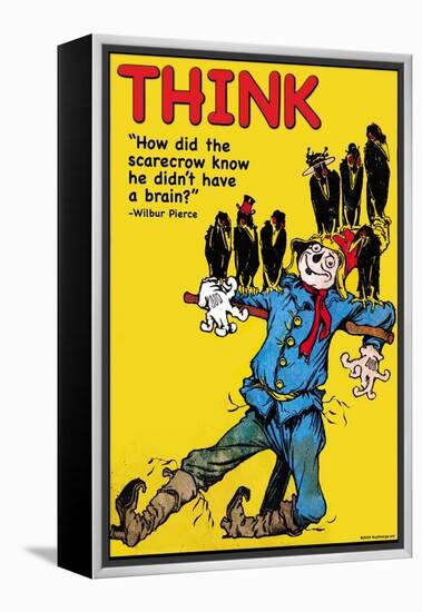 Think-Wilbur Pierce-Framed Stretched Canvas