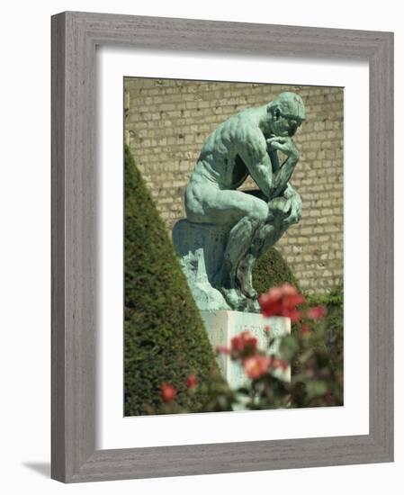 Thinker by Rodin, Musee Rodin, Paris, France, Europe-Ken Gillham-Framed Photographic Print