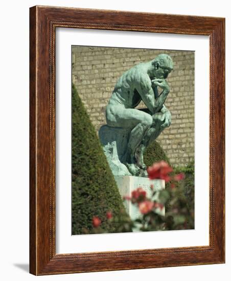 Thinker by Rodin, Musee Rodin, Paris, France, Europe-Ken Gillham-Framed Photographic Print