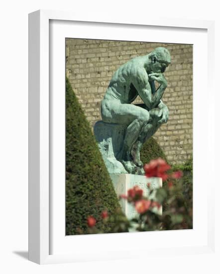 Thinker by Rodin, Musee Rodin, Paris, France, Europe-Ken Gillham-Framed Photographic Print