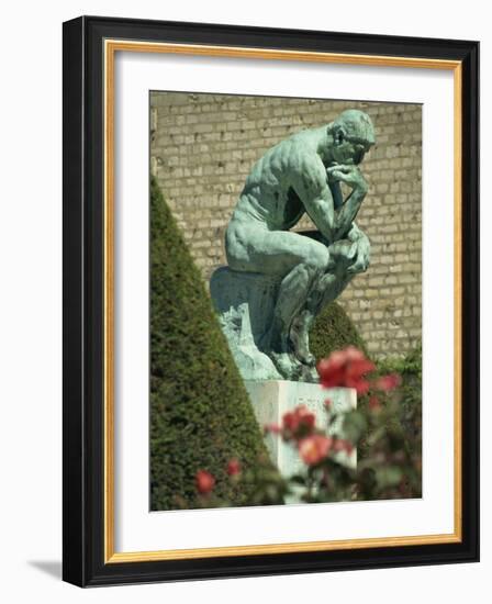 Thinker by Rodin, Musee Rodin, Paris, France, Europe-Ken Gillham-Framed Photographic Print