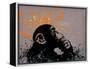 Thinker Monkey-Banksy-Framed Premier Image Canvas