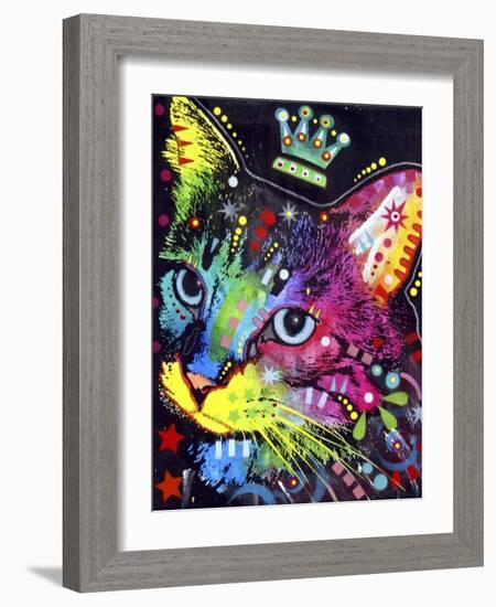 Thinking Cat Crowned-Dean Russo-Framed Giclee Print