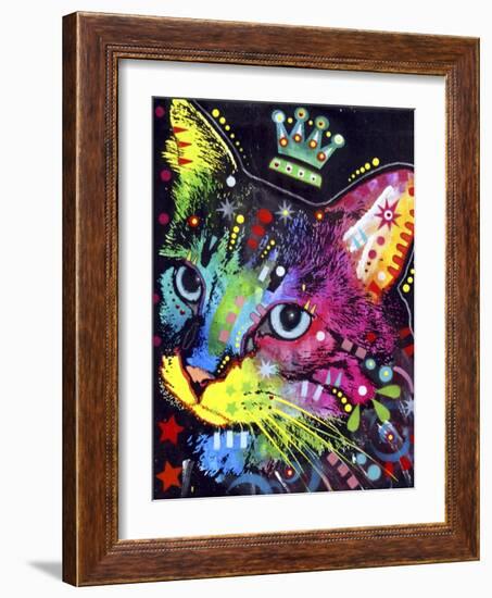 Thinking Cat Crowned-Dean Russo-Framed Giclee Print