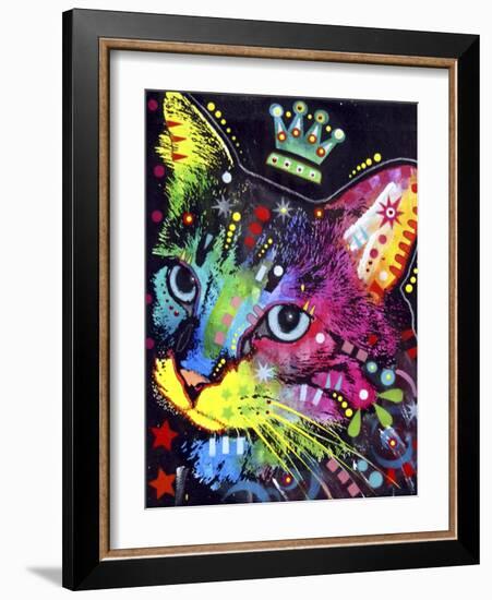 Thinking Cat Crowned-Dean Russo-Framed Giclee Print