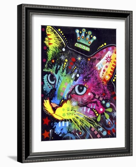 Thinking Cat Crowned-Dean Russo-Framed Giclee Print