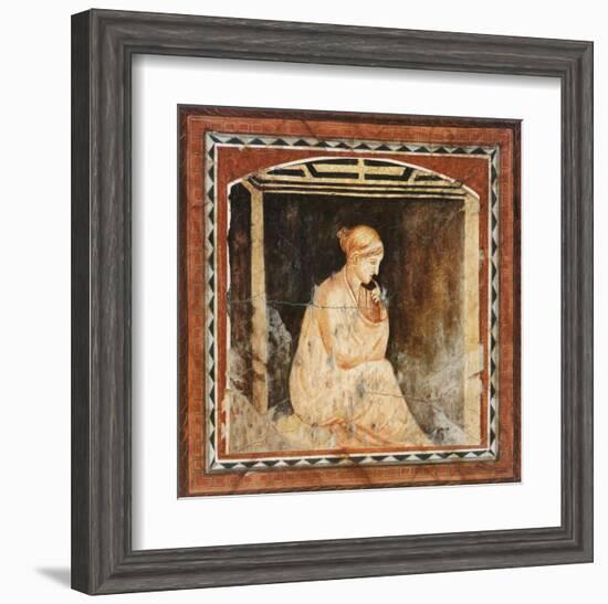 Thinking-F^ Delia-Framed Art Print