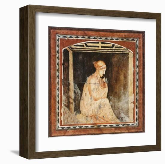 Thinking-F^ Delia-Framed Art Print