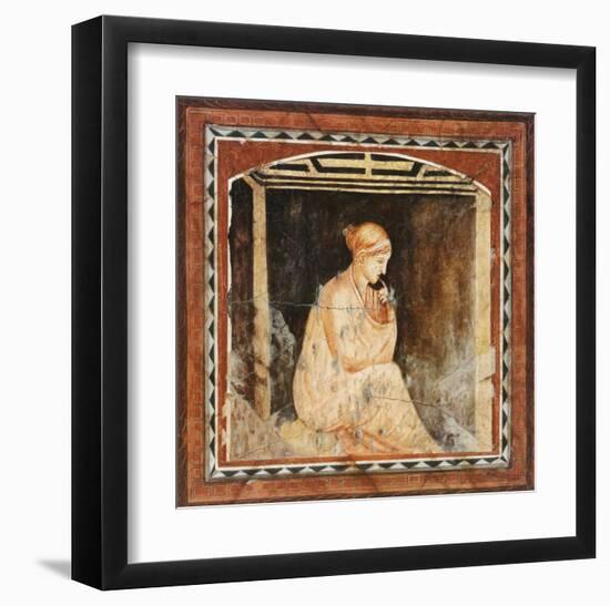 Thinking-F^ Delia-Framed Art Print