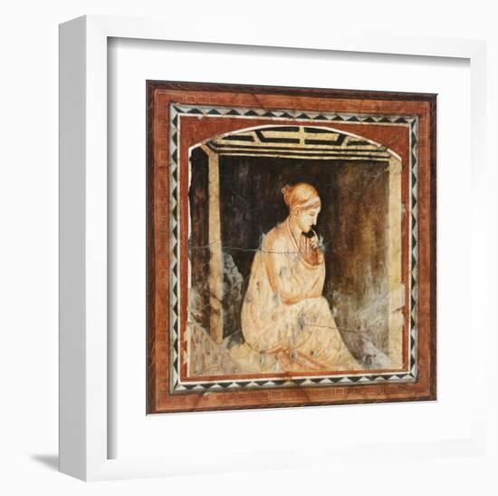 Thinking-F^ Delia-Framed Art Print