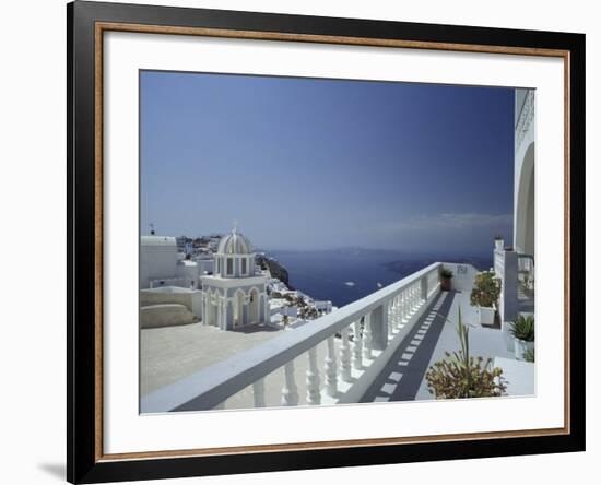 Thira and the Caldera, Santorini, Cyclades Islands, Greece-Michele Molinari-Framed Photographic Print