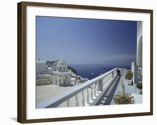 Thira and the Caldera, Santorini, Cyclades Islands, Greece-Michele Molinari-Framed Photographic Print