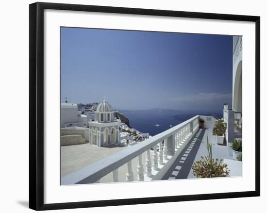 Thira and the Caldera, Santorini, Cyclades Islands, Greece-Michele Molinari-Framed Photographic Print