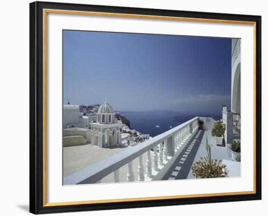 Thira and the Caldera, Santorini, Cyclades Islands, Greece-Michele Molinari-Framed Photographic Print