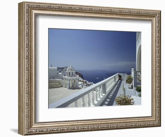 Thira and the Caldera, Santorini, Cyclades Islands, Greece-Michele Molinari-Framed Photographic Print