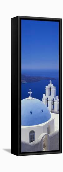 Thira, Santorini, Greek Islands, Europe-Lee Frost-Framed Premier Image Canvas