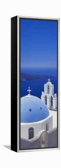 Thira, Santorini, Greek Islands, Europe-Lee Frost-Framed Premier Image Canvas