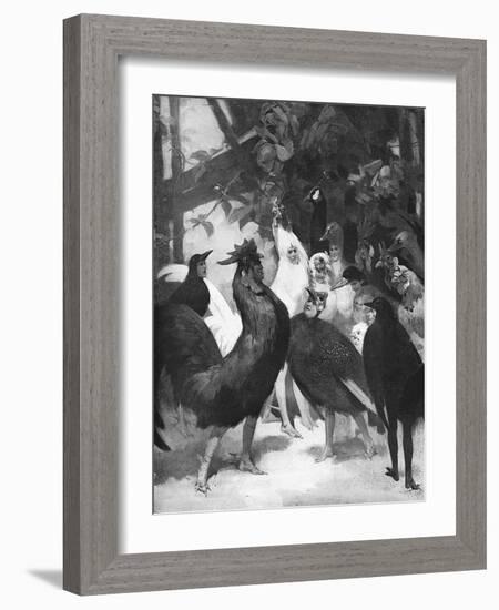 Third Act of the Play Chantecler by Rostand, 1910-Rene Lelong-Framed Art Print