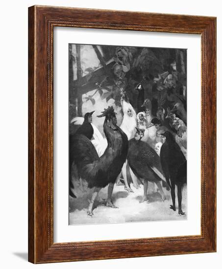 Third Act of the Play Chantecler by Rostand, 1910-Rene Lelong-Framed Art Print