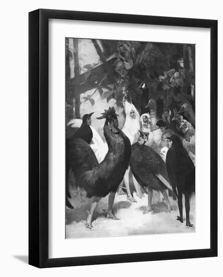 Third Act of the Play Chantecler by Rostand, 1910-Rene Lelong-Framed Art Print