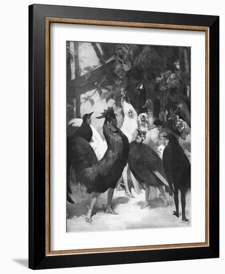 Third Act of the Play Chantecler by Rostand, 1910-Rene Lelong-Framed Art Print