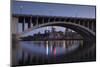 Third Ave, Bridge and Mill City, Stpaul, Minneapolis, Minnesota, USA-Walter Bibikow-Mounted Photographic Print