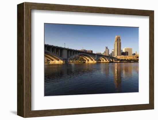 Third Avenue Bridge from Mississippi River at Dawn-Walter Bibikow-Framed Photographic Print