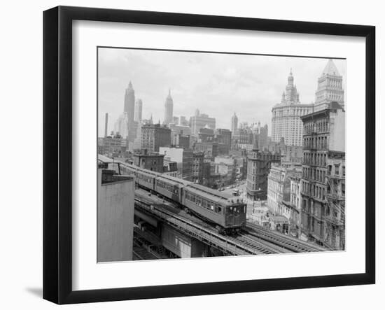 Third Avenue EL, New York, New York-John Lindsay-Framed Photographic Print