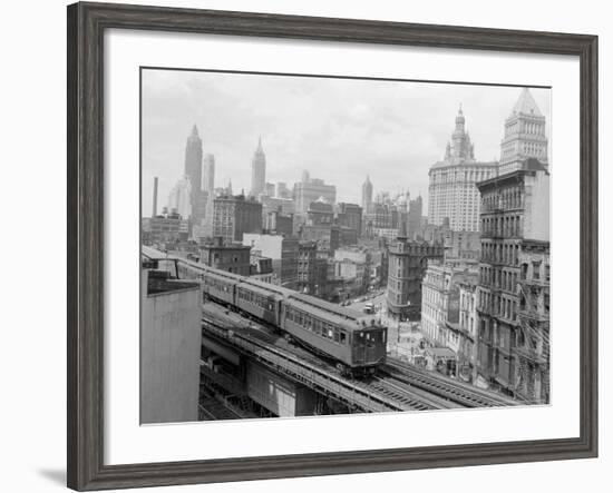 Third Avenue EL, New York, New York-John Lindsay-Framed Photographic Print